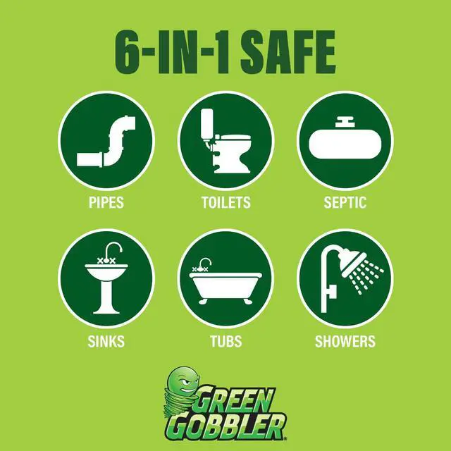 Alt view image 2 of 7 - Green Gobbler Drain Cleaner & Deodorizer FRESH SCENT Sticks for Toilet Tanks, Sinks, Bathtub Drains, Washing Machine Drains and Garbage Disposals - 24 Pieces