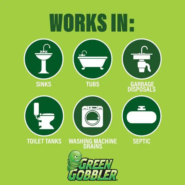 Alt view image 7 of 7 - Green Gobbler Drain Cleaner & Deodorizer FRESH SCENT Sticks for Toilet Tanks, Sinks, Bathtub Drains, Washing Machine Drains and Garbage Disposals - 24 Pieces