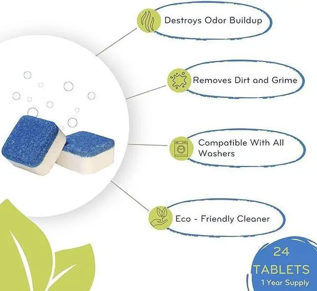 Alt view image 3 of 6 - ECO-GALS Washing Machine Cleaner and Deodorizer