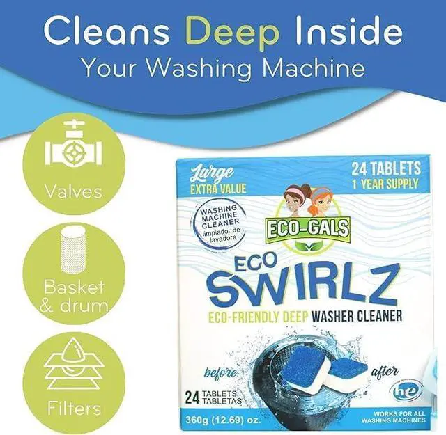 Alt view image 2 of 6 - ECO-GALS Washing Machine Cleaner and Deodorizer
