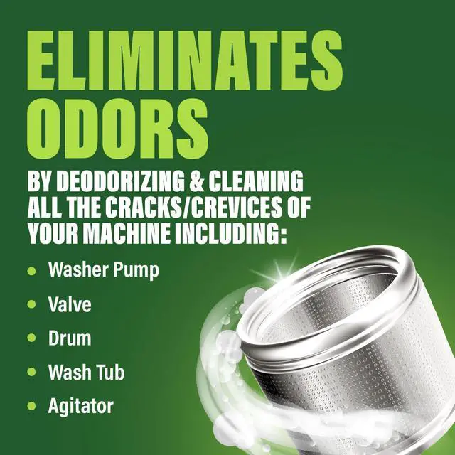 Alt view image 2 of 7 - Green Gobbler Premium Washing Machine Cleaner & Deodorizer Tablets with Pipe, Drain & Hose Clean Technology | Front & Top Load Washers | 28 Count