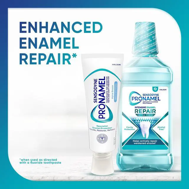 Alt view image 7 of 7 - Gentle Whitening Enamel Toothpaste for Sensitive Teeth and Cavity Protection, Strengthens Enamel and Whitens Teeth, Alpine Breeze - 0.8 Ounces