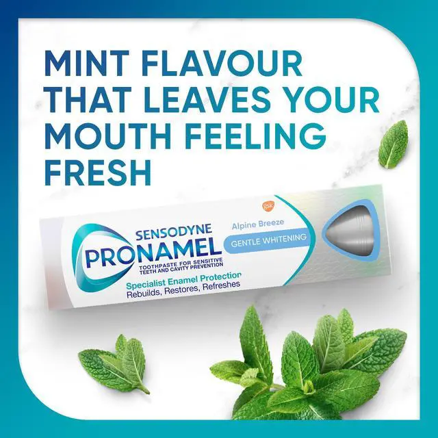 Alt view image 2 of 7 - Gentle Whitening Enamel Toothpaste for Sensitive Teeth and Cavity Protection, Strengthens Enamel and Whitens Teeth, Alpine Breeze - 0.8 Ounces