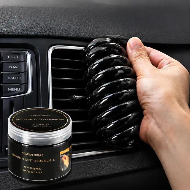 Main image of Cleaning Gel for Car Cleaner Cleaning Kit Automotive Air Vent Dust Cleaning Slime for Auto Cleaning Putty Universal Dust Car Accessories Car Interior Cleaner Keyboard Cleaning Laptop Black
