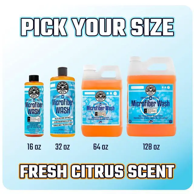Alt view image 7 of 7 - Chemical Guys, Microfiber Wash & Towel Detergent, Deep Clean, Orange, 16 oz