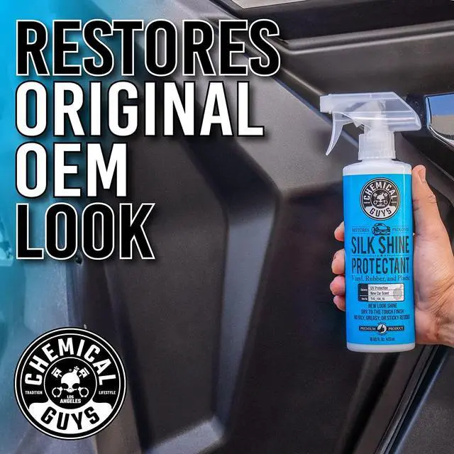 Alt view image 7 of 7 - Chemical Guys, Silk Shine Vinyl, Rubber & Trim Dressing, Non-Greasy, 16 oz
