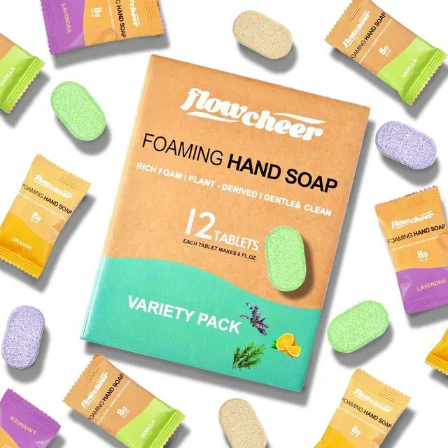 Main image of flowcheer Foaming Hand Soap Refill Tablets, 12 Pack