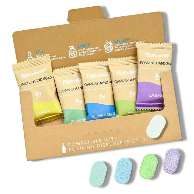 Alt view image 2 of 6 - flowcheer Foaming Hand Soap Tablet Refills-5 Sample Pack
