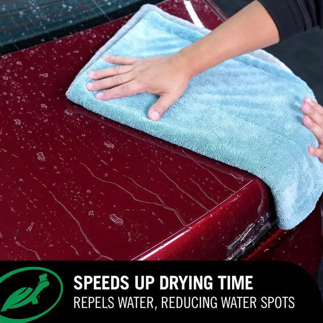 Alt view image 3 of 5 - Turtle Wax 50834 1-Step Wax and Dry, Quick and Easiest Step to High Shine, for Cars, Trucks, Motorcycles and RVs, 26 oz. Double Pack with Microfiber Towel