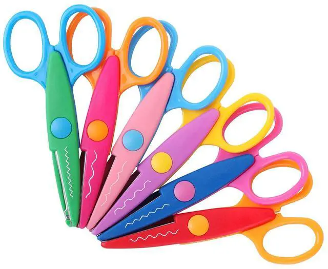 Main image of Mr. Pen- Craft Scissors Decorative Edge, 6 Pack, Bright Zig Zag Scissors