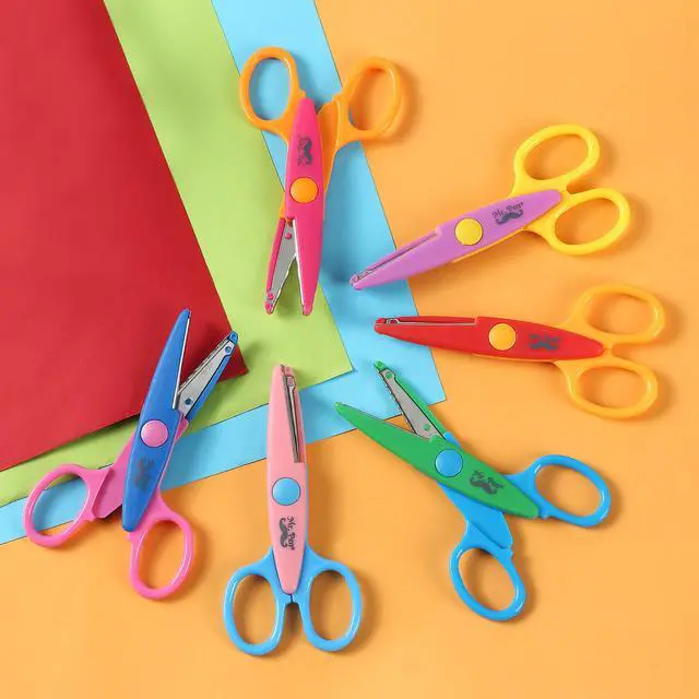 Alt view image 6 of 6 - Mr. Pen- Craft Scissors Decorative Edge, 6 Pack, Bright Zig Zag Scissors