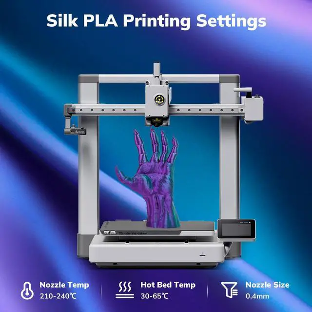 Alt view image 7 of 7 - AMOLEN Silk PLA 3D Printer Filament Bundle, Shiny Dual Color PLA Filament 1.75mm Pack, Multi Color Change PLA 3D Printing Filament for Most FDM 3D Printer, 1KG X 4 Spools
