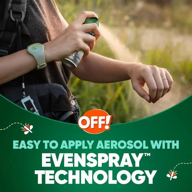 Alt view image 4 of 7 - OFF! Deep Woods Insect Repellent Aerosol, Bug Spray with Long Lasting Protection from Mosquitoes and Ticks, 6 oz