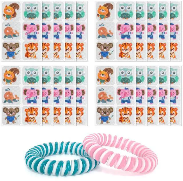 Main image of BuggyBands 120 Pack Mosquito Patches Stickers for Kids & Adult, Resealable Stickers with 2 Pack Mosquito Bracelet, Mosquito Stickers for Indoor Outdoor Camping & Travel Summer Camp Essentials