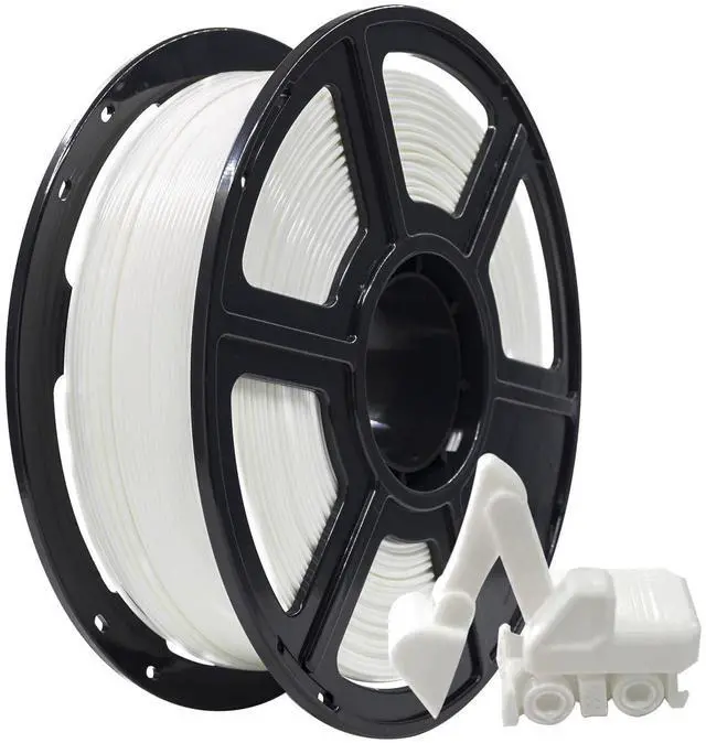 Main image of FLASHFORGE PLA Filament 1.75mm, 3D Printer Filament 1kg (2.2lbs) Spool, Dimensional Accuracy +/- 0.02mm, 3D Printing Filament Easy to Use and Fits for Most FDM 3D Printers (White)