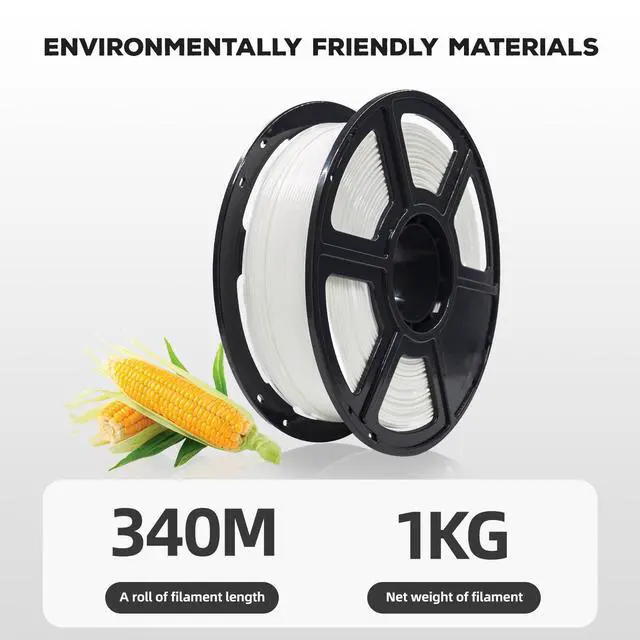 Alt view image 5 of 7 - FLASHFORGE PLA Filament 1.75mm, 3D Printer Filament 1kg (2.2lbs) Spool, Dimensional Accuracy +/- 0.02mm, 3D Printing Filament Easy to Use and Fits for Most FDM 3D Printers (White)