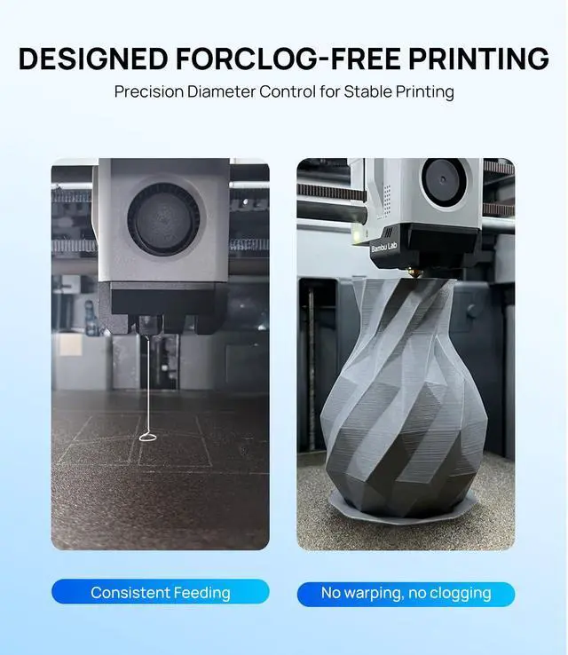 Alt view image 4 of 7 - JAYO PLA 3D Printer Filament White, PLA Filament 1.75mm, 1.1KG Spool, Dimensional Accuracy +/- 0.02mm, Fit Most FDM Printer