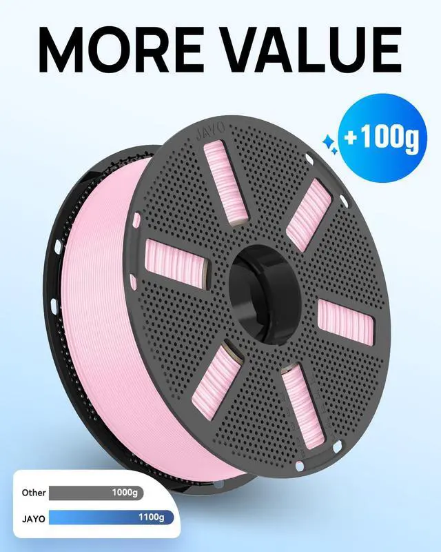 Alt view image 5 of 7 - JAYO PLA 3D Printer Filament White, PLA Filament 1.75mm, 1.1KG Spool, Dimensional Accuracy +/- 0.02mm, Fit Most FDM Printer