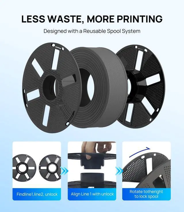 Alt view image 7 of 7 - JAYO PLA 3D Printer Filament White, PLA Filament 1.75mm, 1.1KG Spool, Dimensional Accuracy +/- 0.02mm, Fit Most FDM Printer
