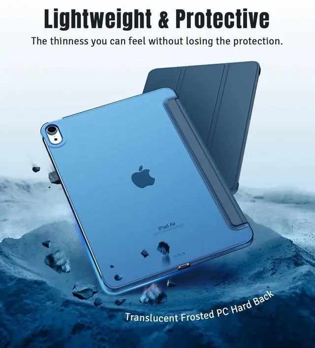 Alt view image 5 of 7 - TiMOVO Case for iPad Air 11 Inch M4/M3/M2, Air 5th/4th Gen 10.9",Abyss Blue