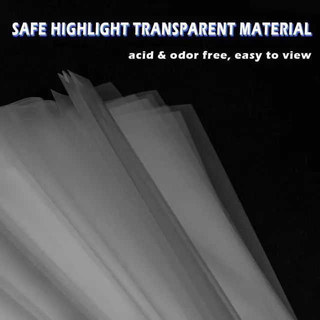 Alt view image 5 of 7 - 50 Sheets Sheet Protectors Top Load 8.5 x 11 Inch for 3 Ring Binder