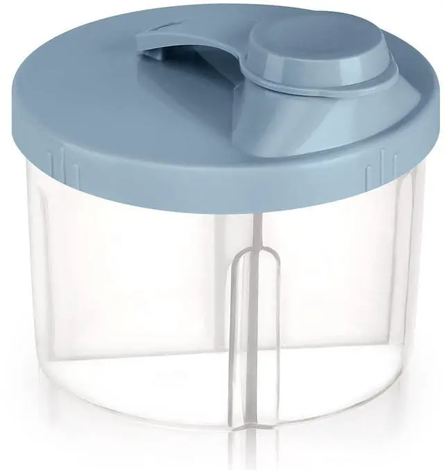 Main image of Accmor Baby Formula Dispenser On The Go, Non-Spill Rotating Four-Compartment Formula Container to Go, Milk Powder Kids Snack Container for Infant Toddler Travel Outdoor, Blue