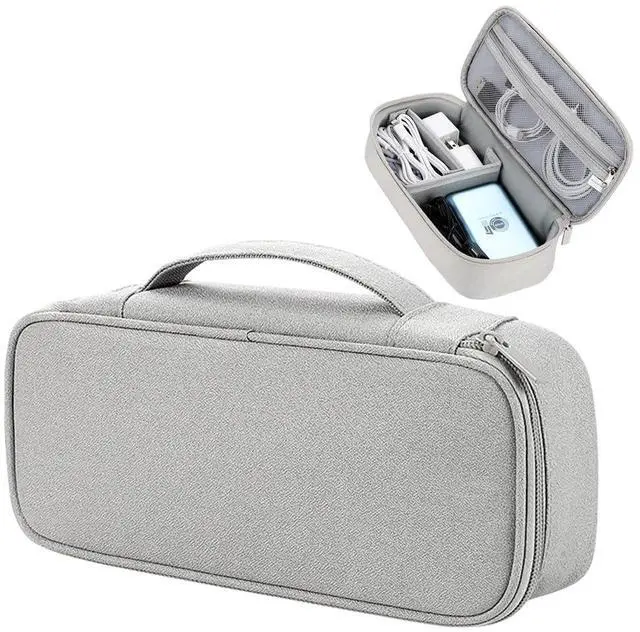 Main image of Teskyer Tech Organizer Pouch with Handle, Grey