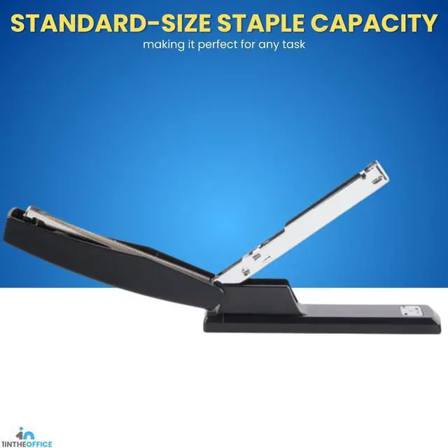 Alt view image 5 of 7 - 1InTheOffice Office Stapler for Desk, Heavy Duty Desk Stapler, Black, 20 Sheets Capacity,2 Pack