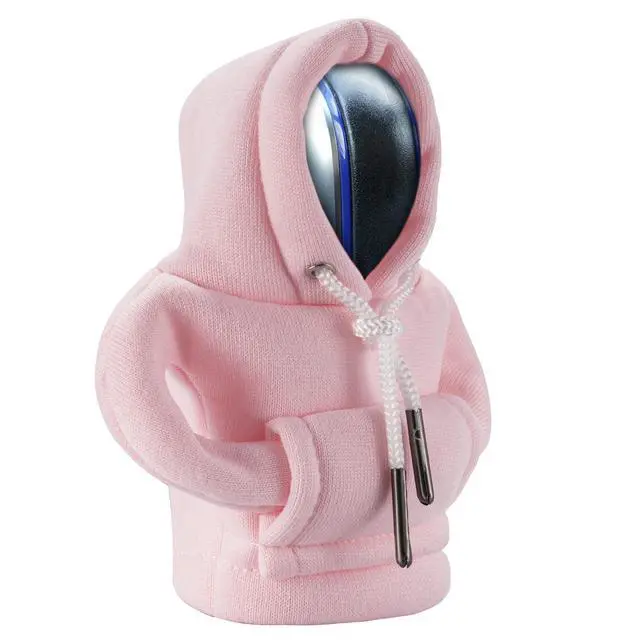 Alt view image 6 of 7 - SLLAK Gear Shift Hoodie, Universal Car Shift Knob Cover, Mini Hoodie for Car Shifter, Automotive Interior Cute Gadgets, Car Accessories and Decorations for Women