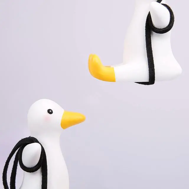 Alt view image 5 of 6 - YGMONER Cute Swinging Duck Car Rear View Mirror Hanging Accessories Funny Car Interior Decor Gifts for Women Men (Duck)