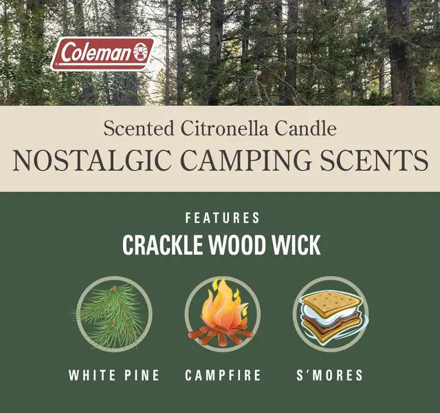 Alt view image 4 of 5 - Campfire Citronella Candle with Wooden Crackle Wick - 6 oz