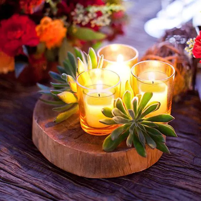 Alt view image 4 of 7 - Small Citronella Candles Outdoor and Indoor Soy Wax Votive Candles for Party Dinner and Camping - 12 Hours Burn Time, Set of 12