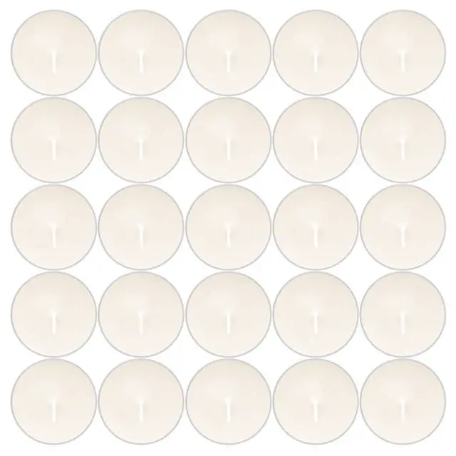 Alt view image 2 of 7 - Tealight Candles Mini Tea Lights Candles for Mother's Day Birthday Valentine's Day Christmas Outdoor for Home,Pool,Shabbat,Wedding,Emergencies,Parties, Spas (White)