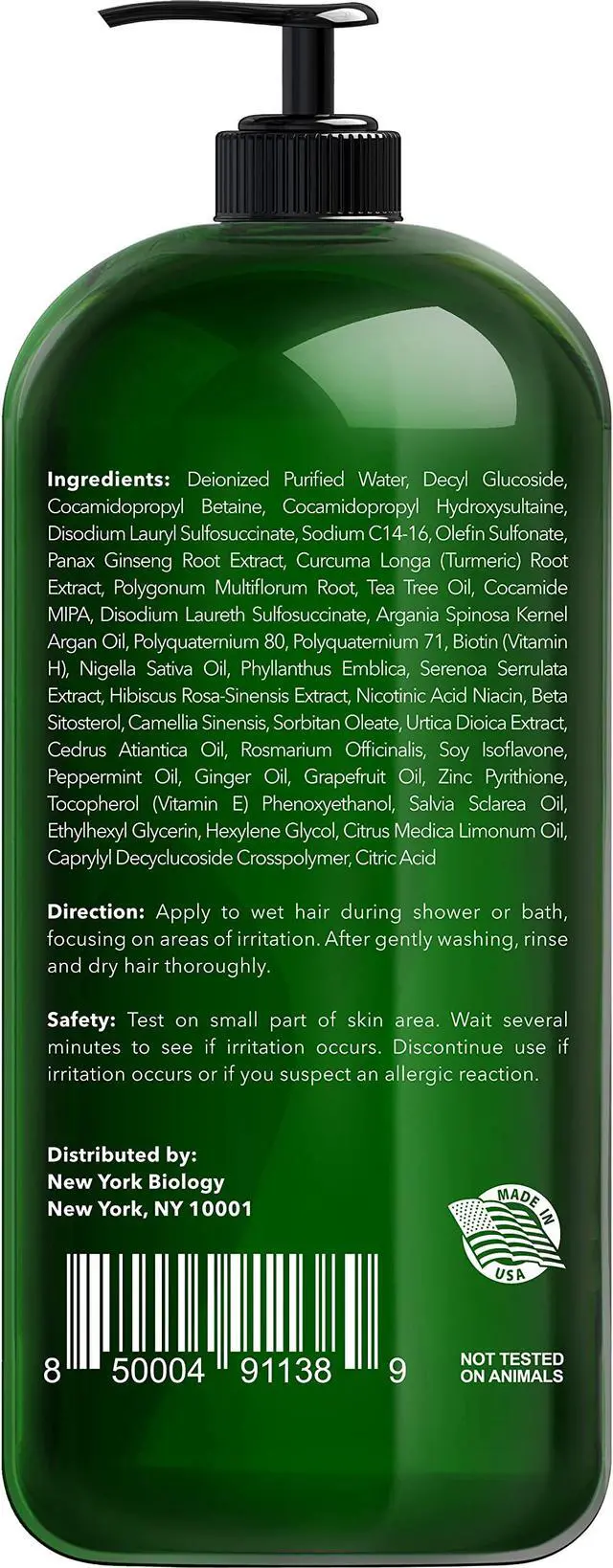Alt view image 2 of 7 - Tea Tree Shampoo Clarifying Shampoo for Women and Men Moisturizing and Cleansing Hair and Scalp 16.9 Fl oz