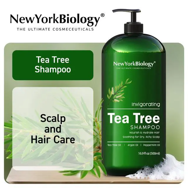 Alt view image 4 of 7 - Tea Tree Shampoo Clarifying Shampoo for Women and Men Moisturizing and Cleansing Hair and Scalp 16.9 Fl oz