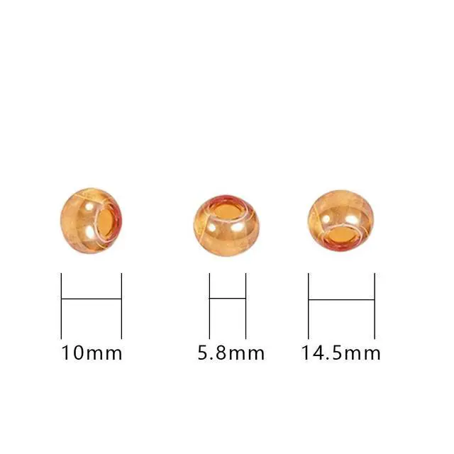 Alt view image 5 of 6 - 10x15mm Murano Large Hole Glass Beads with Silver Brass Cores, European Style Beads for DIY Jewelry Making (100, Mixed No Core Lampwork Beads)