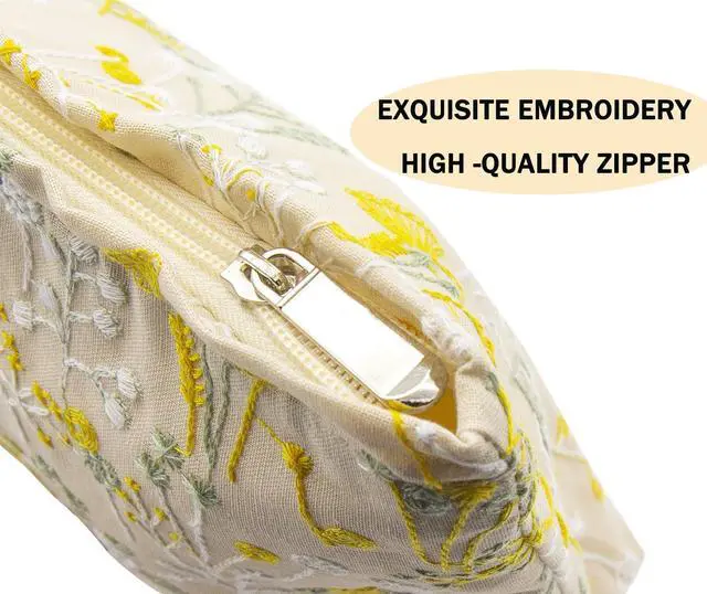 Alt view image 6 of 7 - 2 Pcs Makeup Bags, Large Cosmetic Bag Travel Toiletry Bag