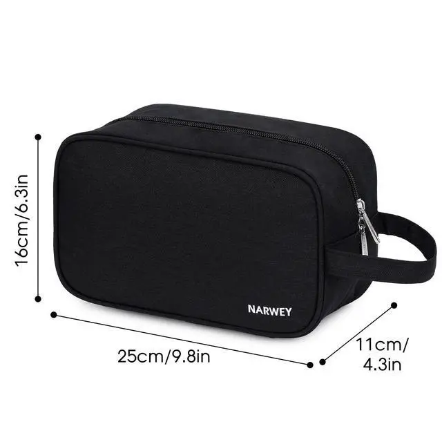 Alt view image 6 of 6 - Travel Toiletry Bag for Women Traveling Dopp Kit Men Travel Bag for Toiletries Cosmetic Bag Makeup Bag Medicine Bag for Traveling (Black)