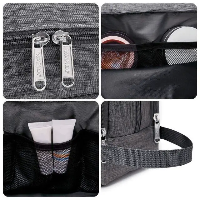 Alt view image 4 of 7 - Travel Toiletry Bag for Men, Small Dopp Kit for Toiletries