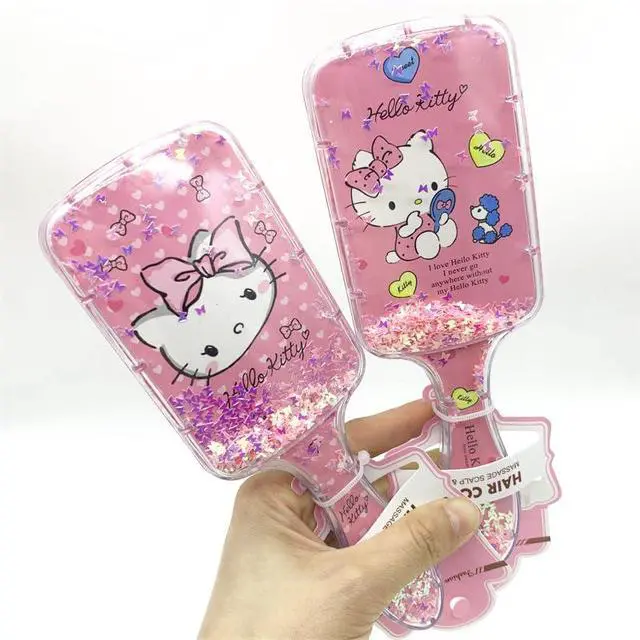 Alt view image 2 of 5 - Cute Hair Brush for Women & Girls, Glide Through Tangles with Ease for Thick Curly Thin Long Short Dry & Wet Hair (Pink)