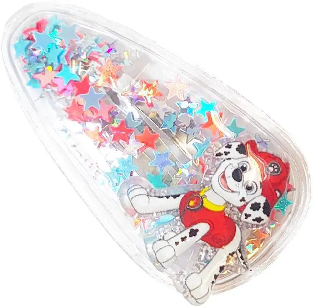 Alt view image 4 of 6 - 6pc Cute Hair Clips For Girls with Favorite Character Charms, Magical Confetti Hair Clips for Kids, Toddler Hair Accessories, Ages 3+