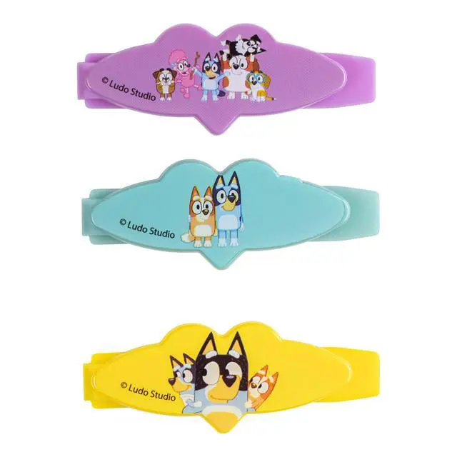 Alt view image 2 of 7 - Bluey Girls 20 Piece Accessory Set with 3 Barrettes, 4 Snap Hair Clips, 5 Elastics and 8 Terry Ponies- Ages 3+