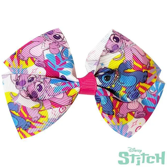 Alt view image 3 of 7 - Disney Stitch Hair Bows - 7 Pcs 4 Inch Bow Bundle - Hair Accessories Gift Set - Alligator Clip - Ages 3 +