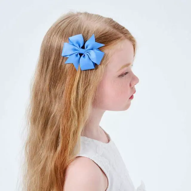 Alt view image 7 of 7 - 40PCS 3 Inch Hair Bows for Girls Grosgrain Ribbon Toddler Accessories with Alligator Clip Bow Baby Kids Teens