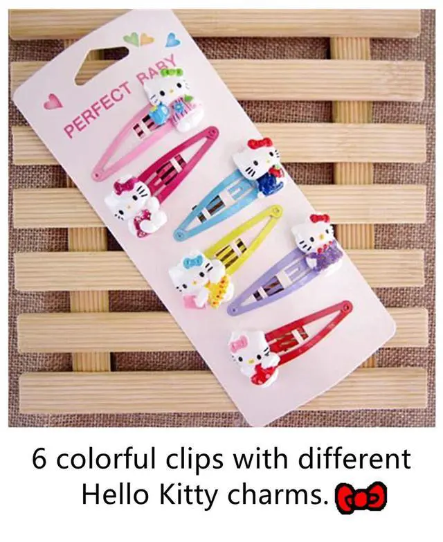 Alt view image 2 of 4 - Kitty Cat Hair Accessories for Girls | Kitty Clips Headband Hairpins - Kitty Cat Gifts
