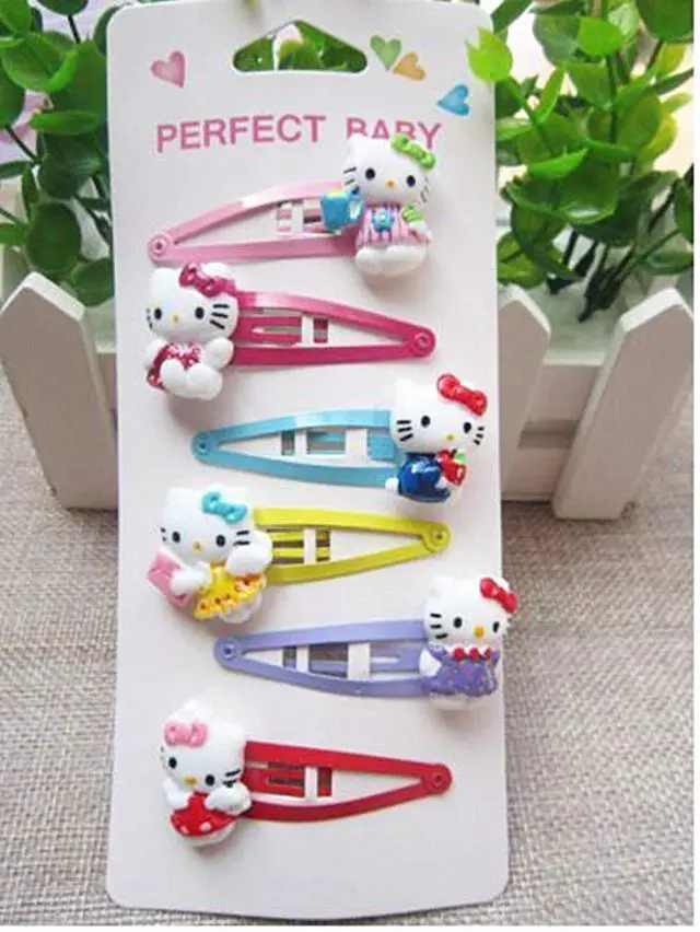 Alt view image 3 of 4 - Kitty Cat Hair Accessories for Girls | Kitty Clips Headband Hairpins - Kitty Cat Gifts