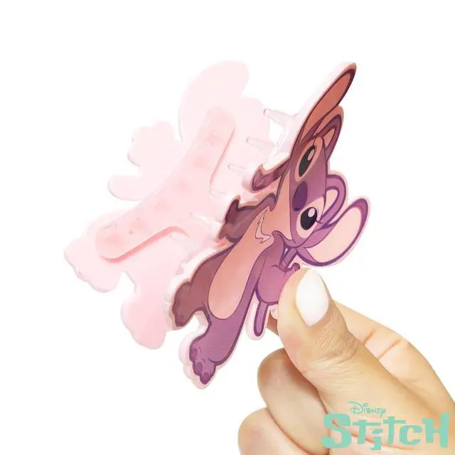 Alt view image 2 of 5 - Premium Butterfly Disney Stitch Angel Character Large Hair Clip - One Cute Hair Clip for Girls - Hair Accessories for Toddlers Little Girls Birthday Party Gifts, Ages 3+