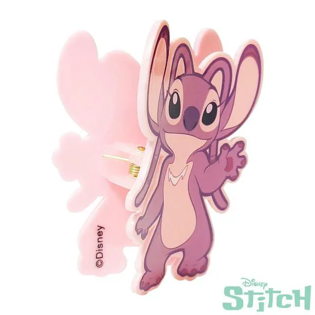 Alt view image 4 of 5 - Premium Butterfly Disney Stitch Angel Character Large Hair Clip - One Cute Hair Clip for Girls - Hair Accessories for Toddlers Little Girls Birthday Party Gifts, Ages 3+