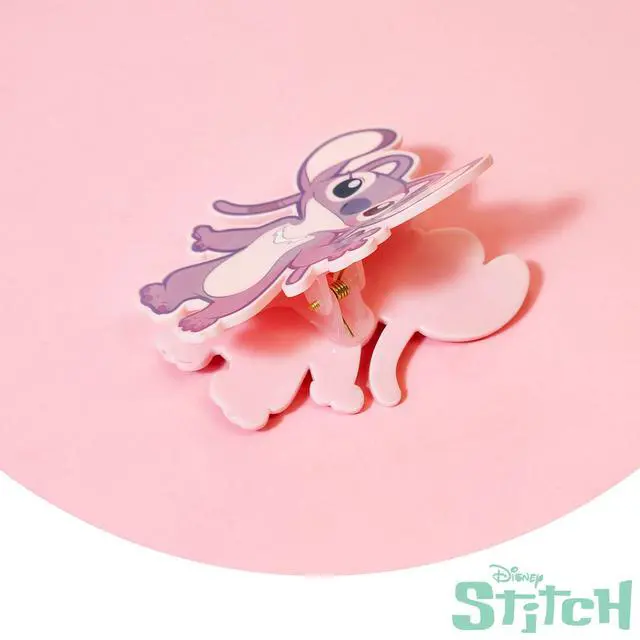 Alt view image 5 of 5 - Premium Butterfly Disney Stitch Angel Character Large Hair Clip - One Cute Hair Clip for Girls - Hair Accessories for Toddlers Little Girls Birthday Party Gifts, Ages 3+