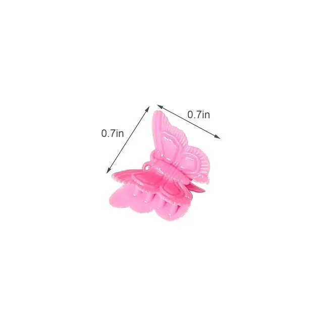 Alt view image 3 of 5 - 50 Packs Assorted Color Butterfly Hair Clips, Beautiful Mini Butterfly Hair Clips Hair Accessories for Women and Girls (50 pcs Random Colour)